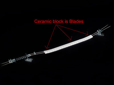Ceramic belt sweeper