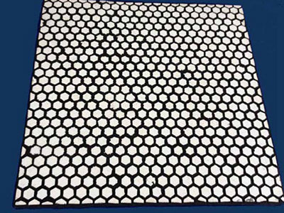 Rubber ceramic lining board