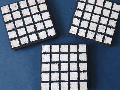 Rubber ceramic lining board