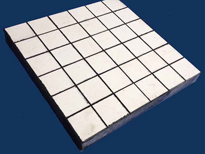 Rubber ceramic lining board