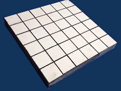 Rubber ceramic lining board