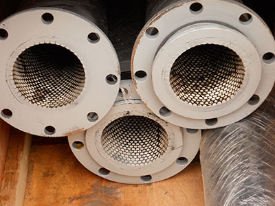 Rubber ceramic tube
