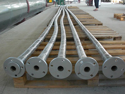 Rubber ceramic tube