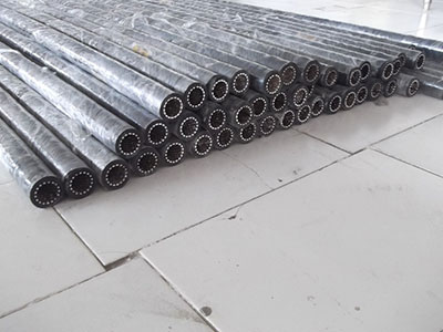 Rubber ceramic tube